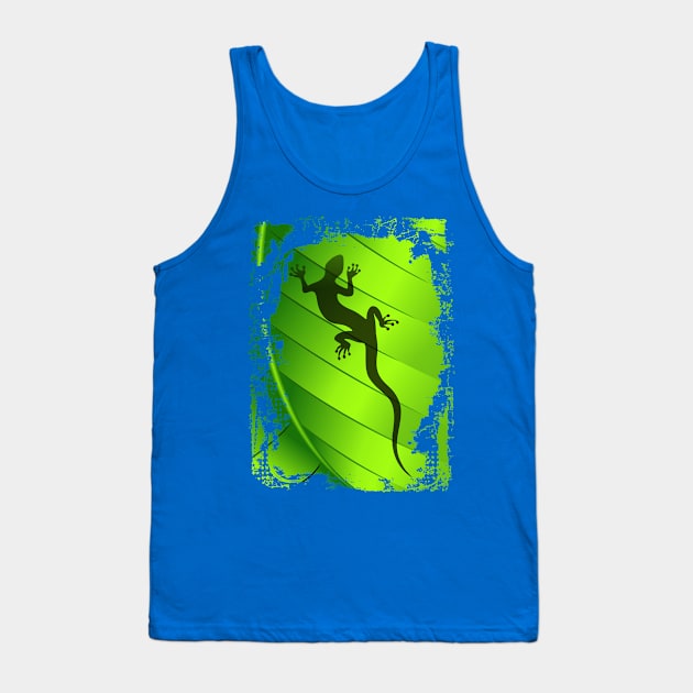 Gecko Lizard Tank Top by BluedarkArt